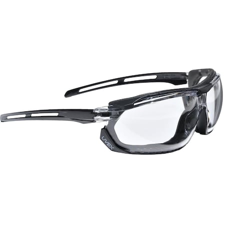 Honeywell Safety Glasses, Variety of Lens Tints Lens, Gloss Black Frame, Frameless S4040